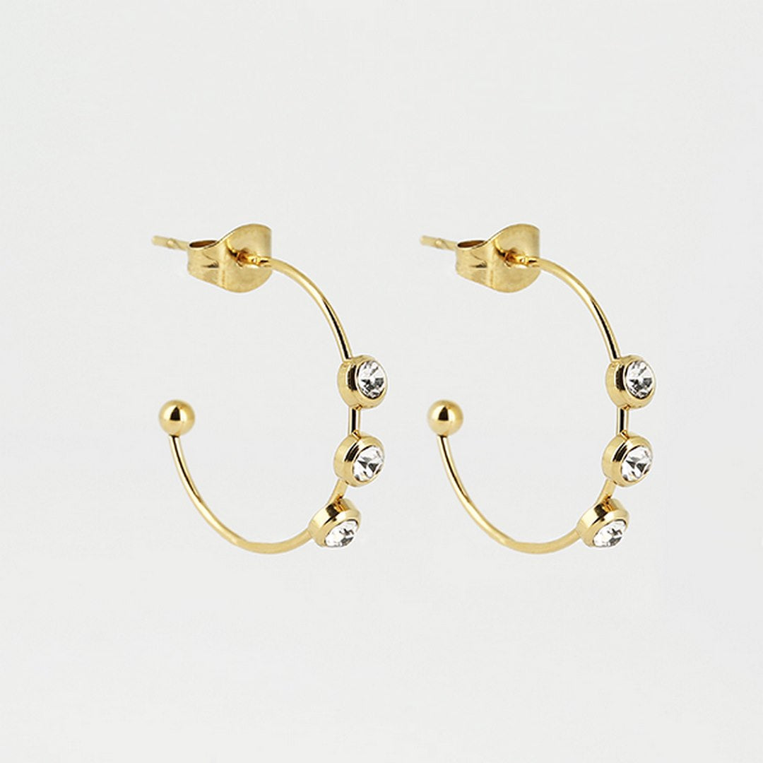 Zag Bijoux Earring Collection - Gold Plated Steel