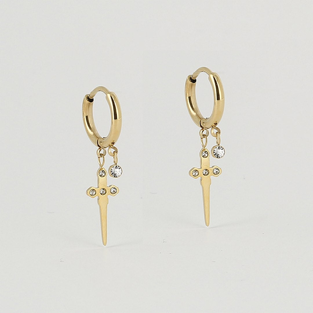 Zag Bijoux Earring Collection - Gold Plated Steel