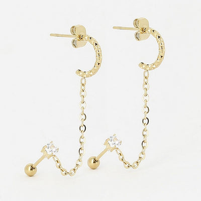 Zag Bijoux Earring Collection - Gold Plated Steel