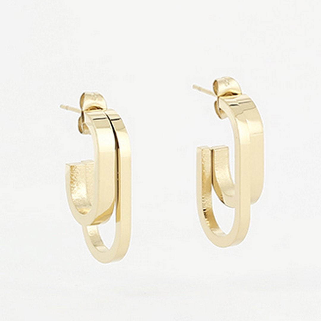 Zag Bijoux Earring Collection - Gold Plated Steel