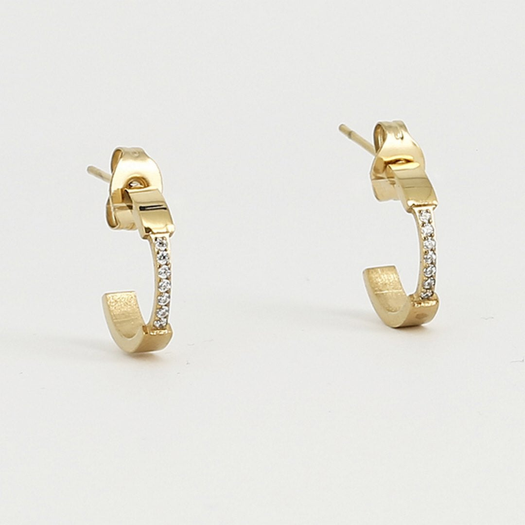 Zag Bijoux Earring Collection - Gold Plated Steel