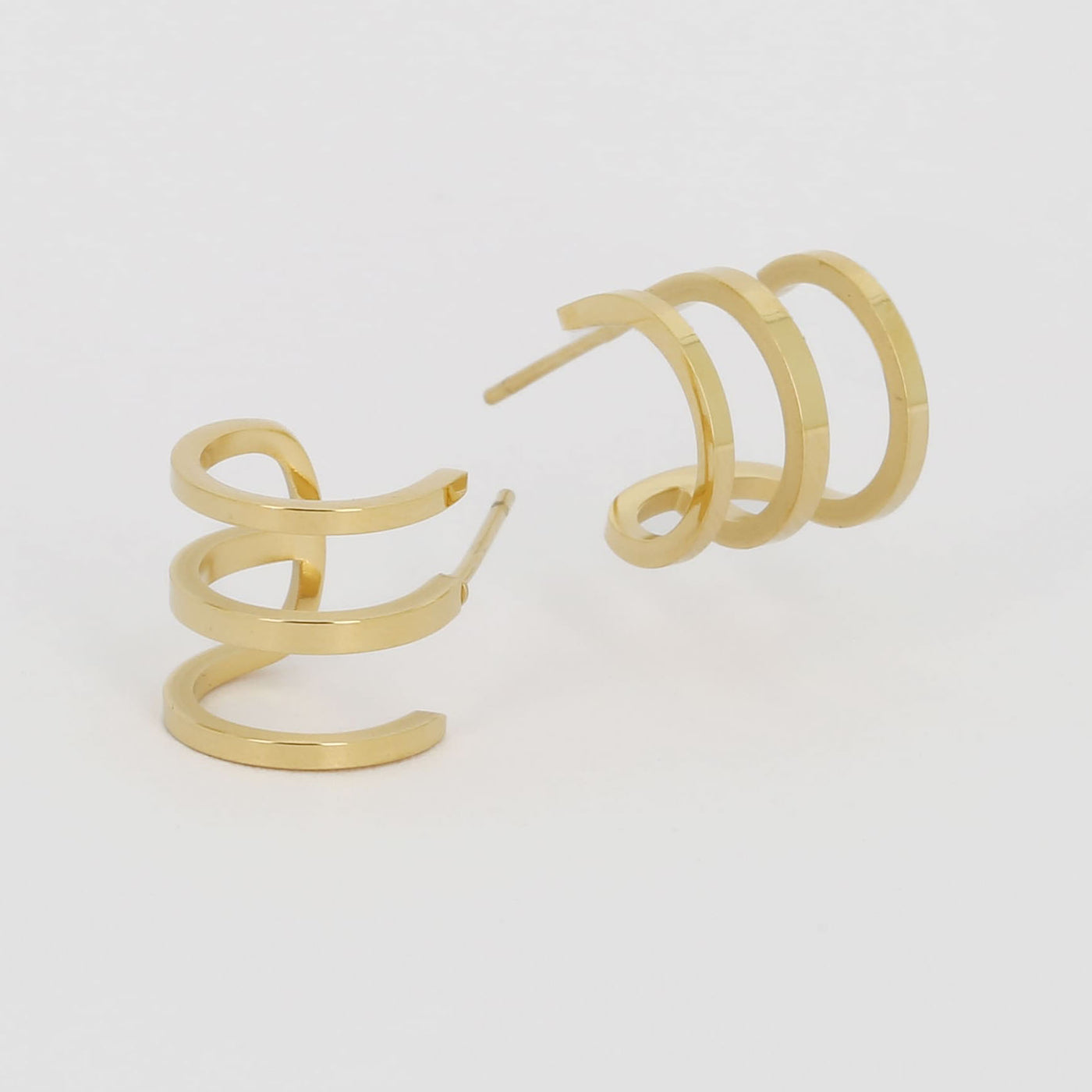 Zag Bijoux Earring Collection - Gold Plated Steel