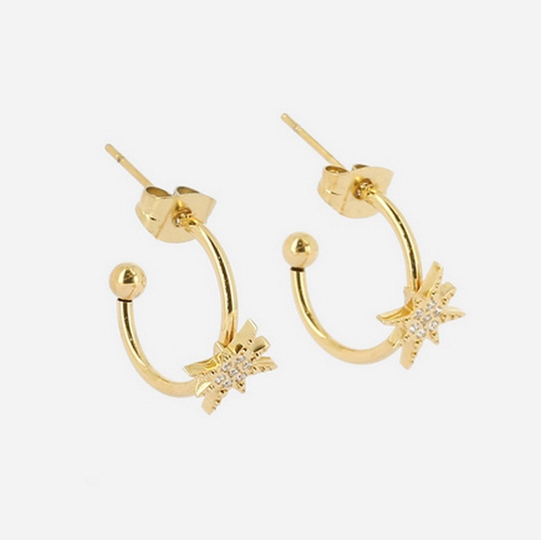 Zag Bijoux Earring Collection - Gold Plated Steel