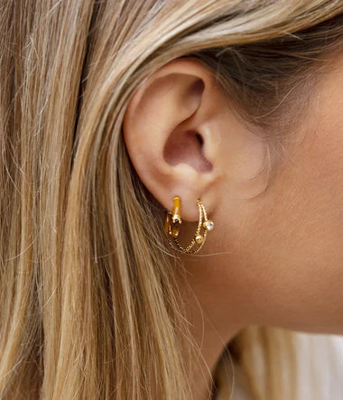 Zag Bijoux Earring Collection - Gold Plated Steel