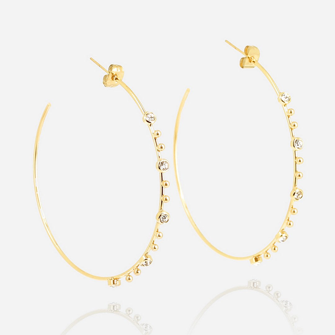 Zag Bijoux Earring Collection - Gold Plated Steel