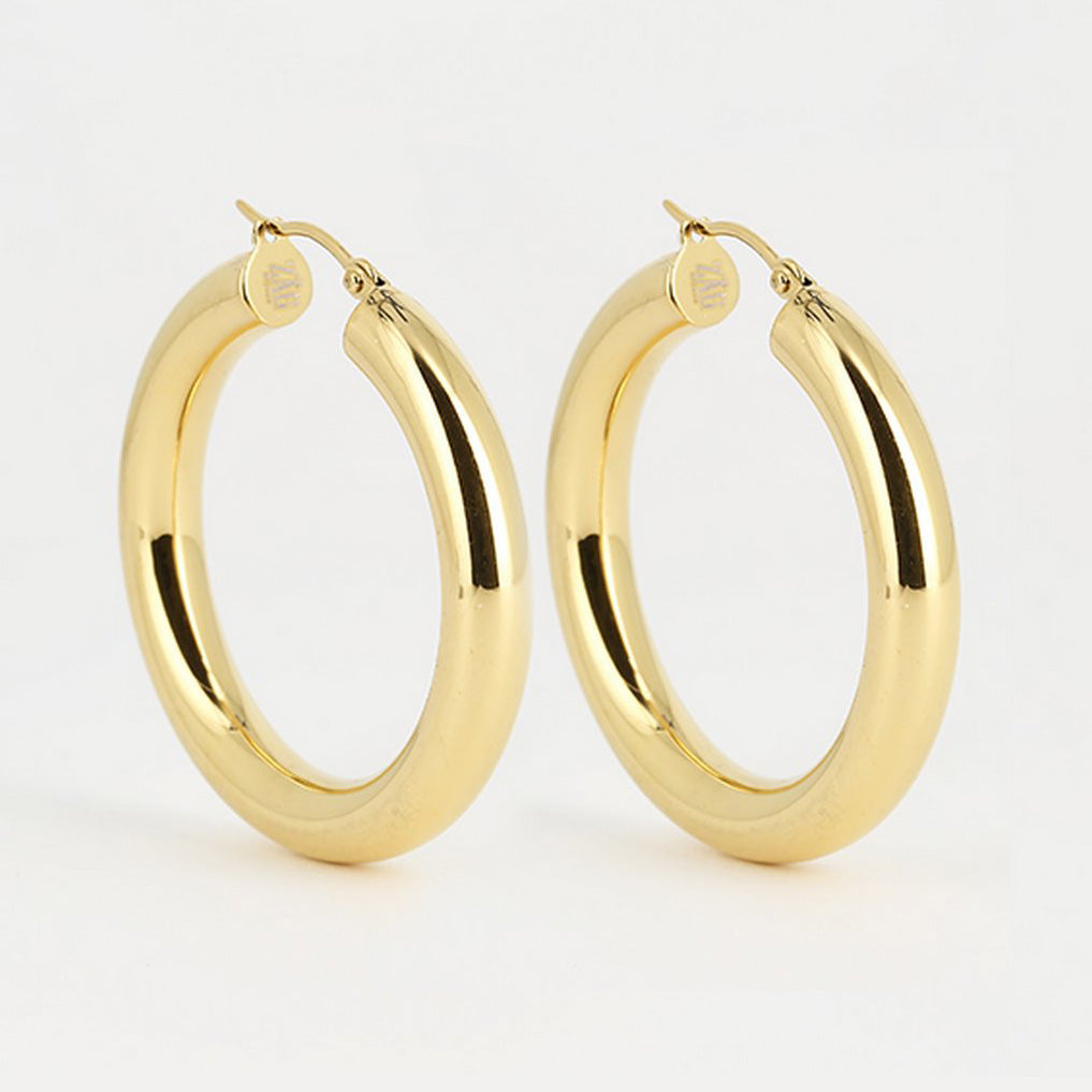 Zag Bijoux Earring Collection - Gold Plated Steel