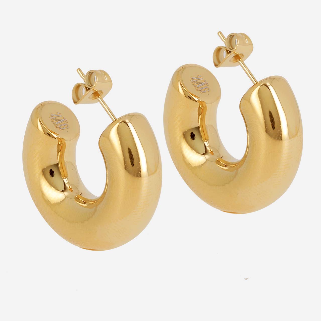 Zag Bijoux Earring Collection - Gold Plated Steel