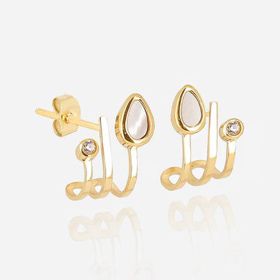 Zag Bijoux Earring Collection - Gold Plated Steel