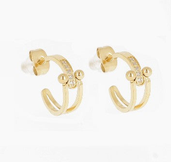 Zag Bijoux Earring Collection - Gold Plated Steel (15)
