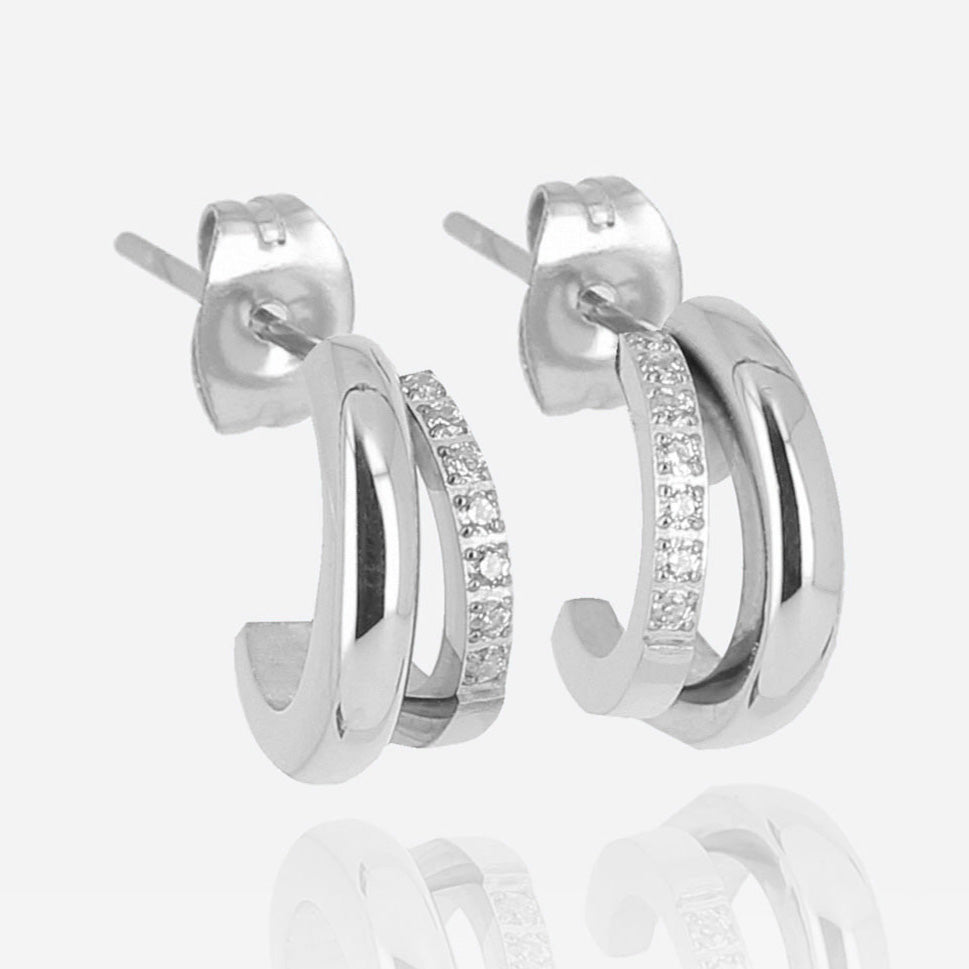 Zag Bijoux Earring Collection -  Steel