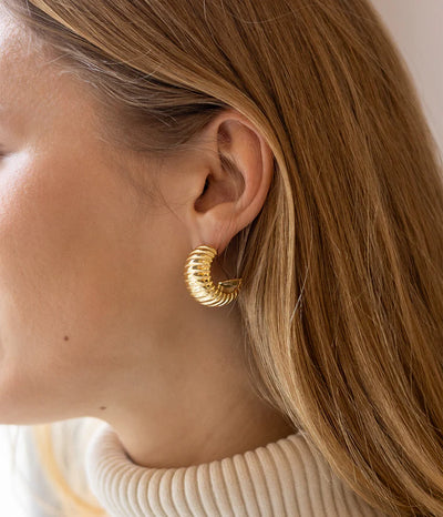 Zag Bijoux Earring Collection - Gold Plated Steel (4)