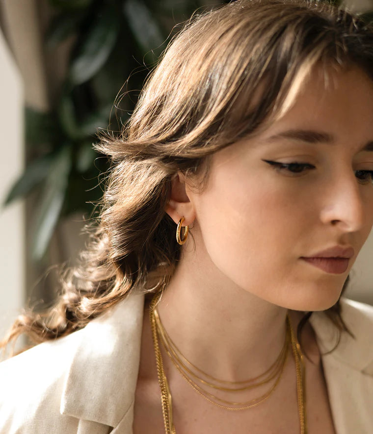 Zag Bijoux Earring Collection - Gold Plated Steel (4)