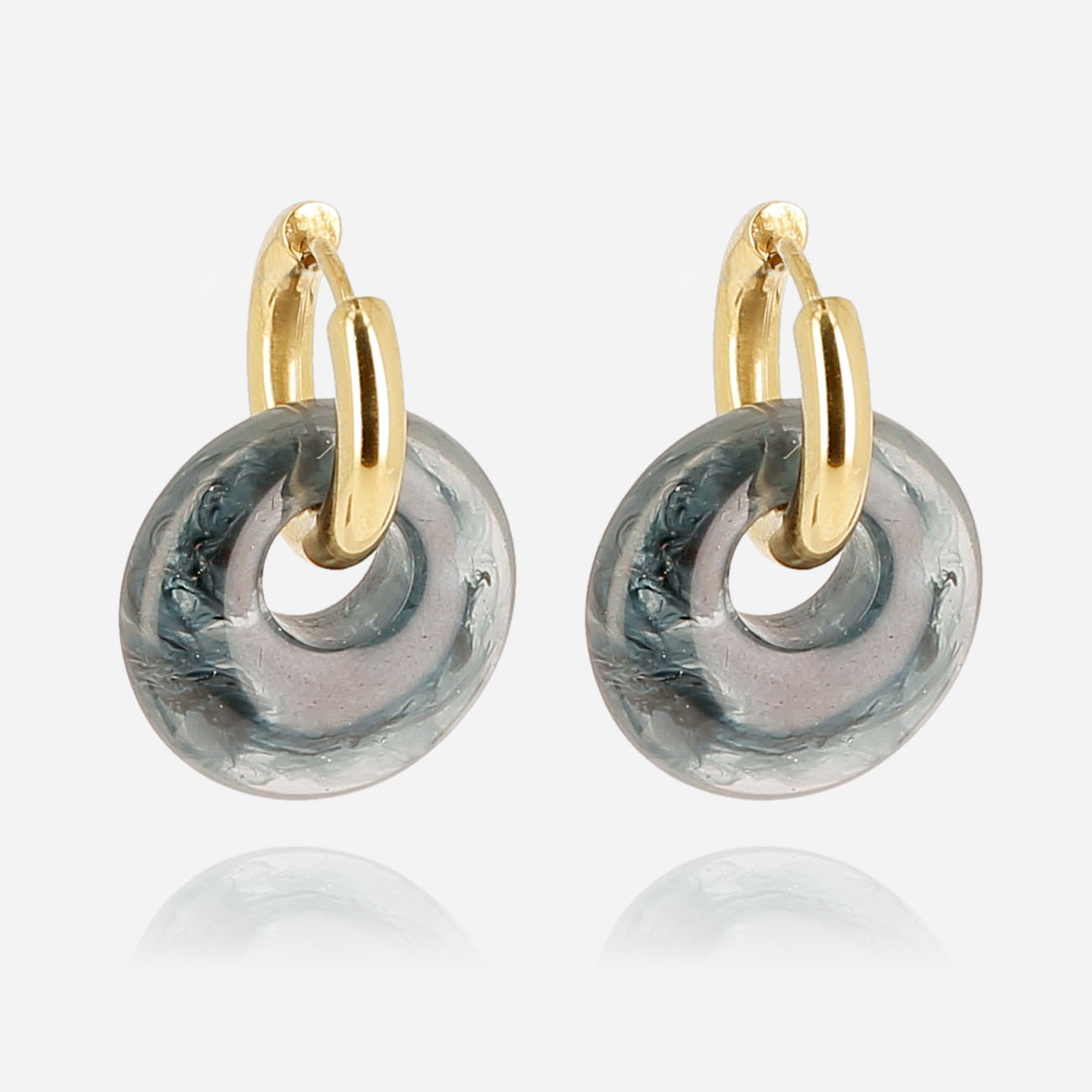 Zag Bijoux Earring Collection - Gold Plated Steel