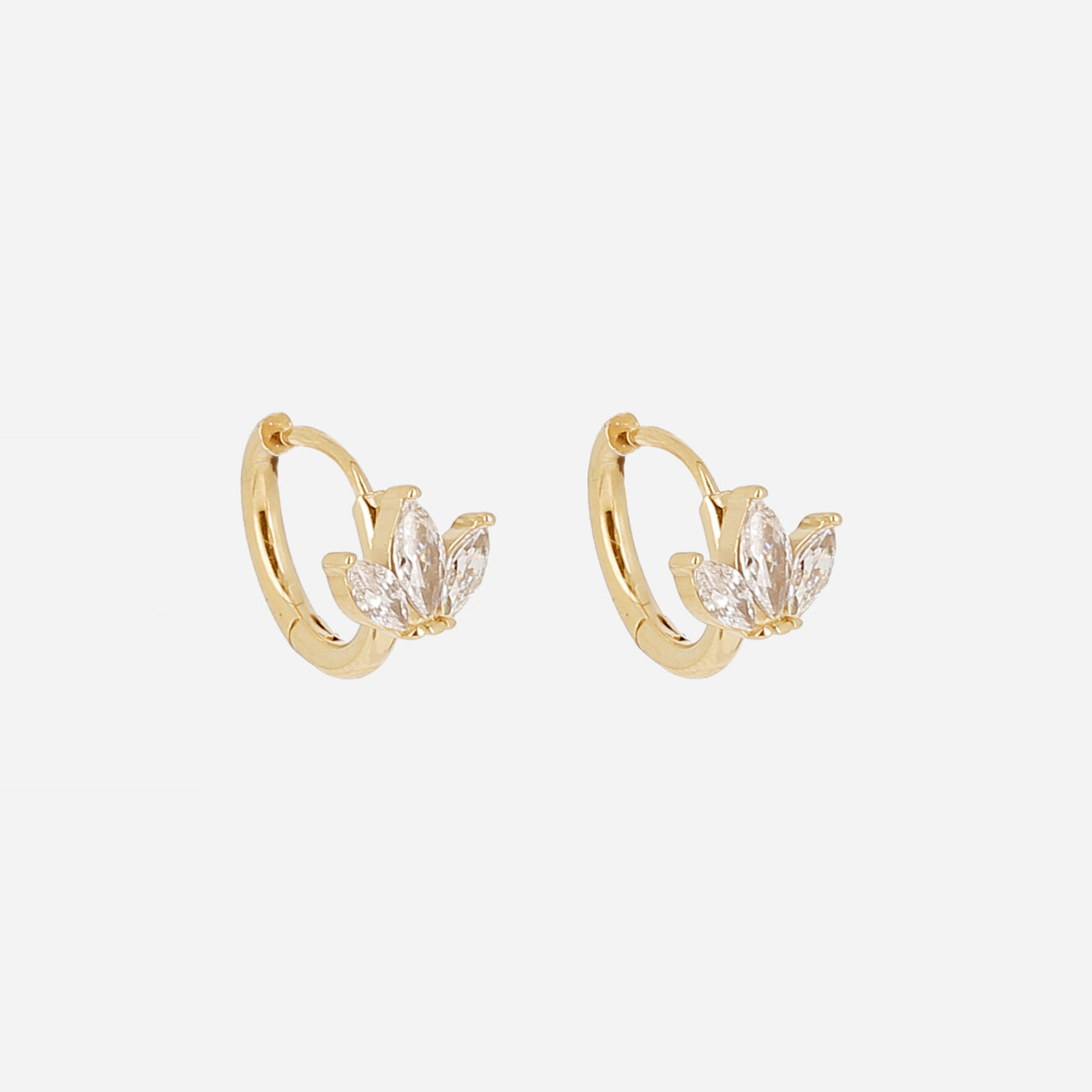 Zag Bijoux Earring Collection - Gold Plated Steel