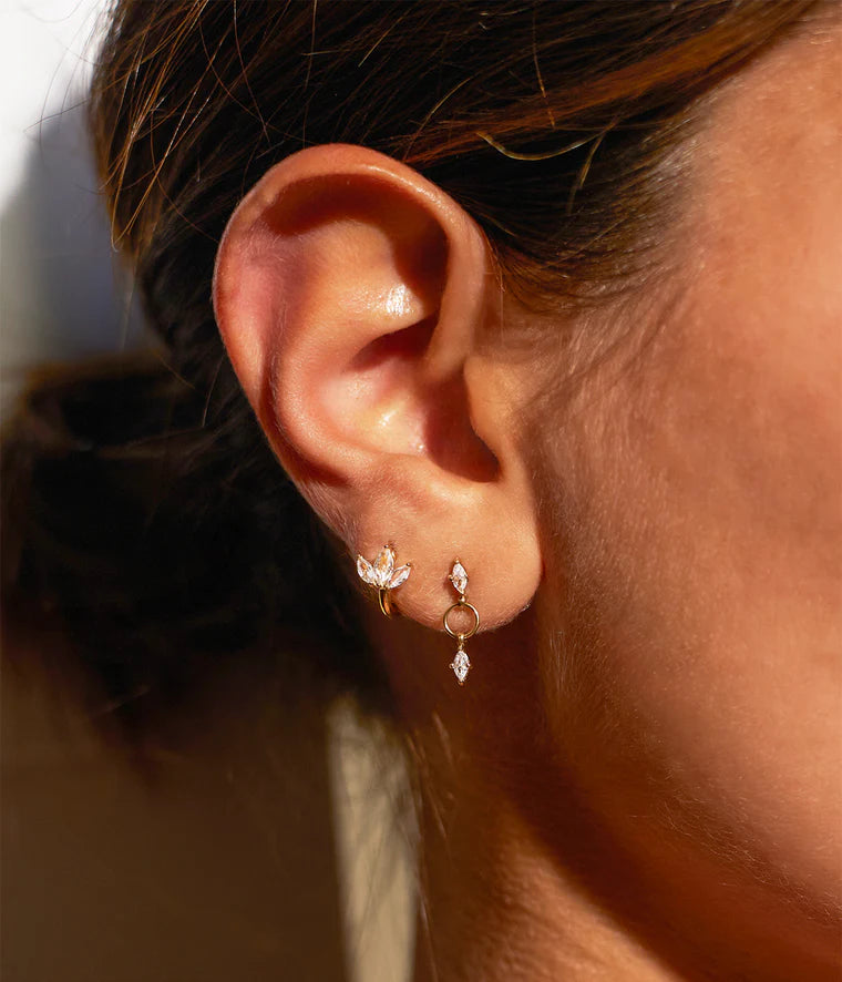 Zag Bijoux Earring Collection - Gold Plated Steel