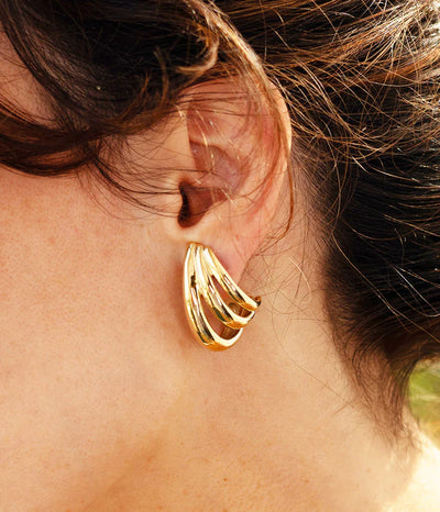 Zag Bijoux Earring Collection - Gold Plated Steel (15)