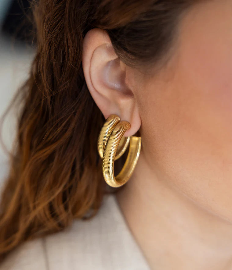 Zag Bijoux Earring Collection - Gold Plated Steel (4)