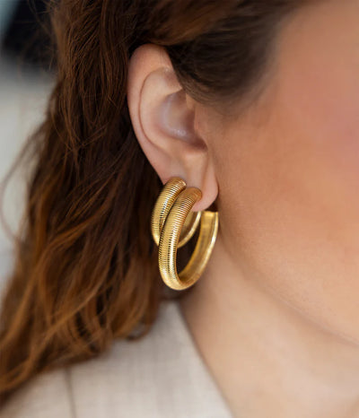 Zag Bijoux Earring Collection - Gold Plated Steel (4)