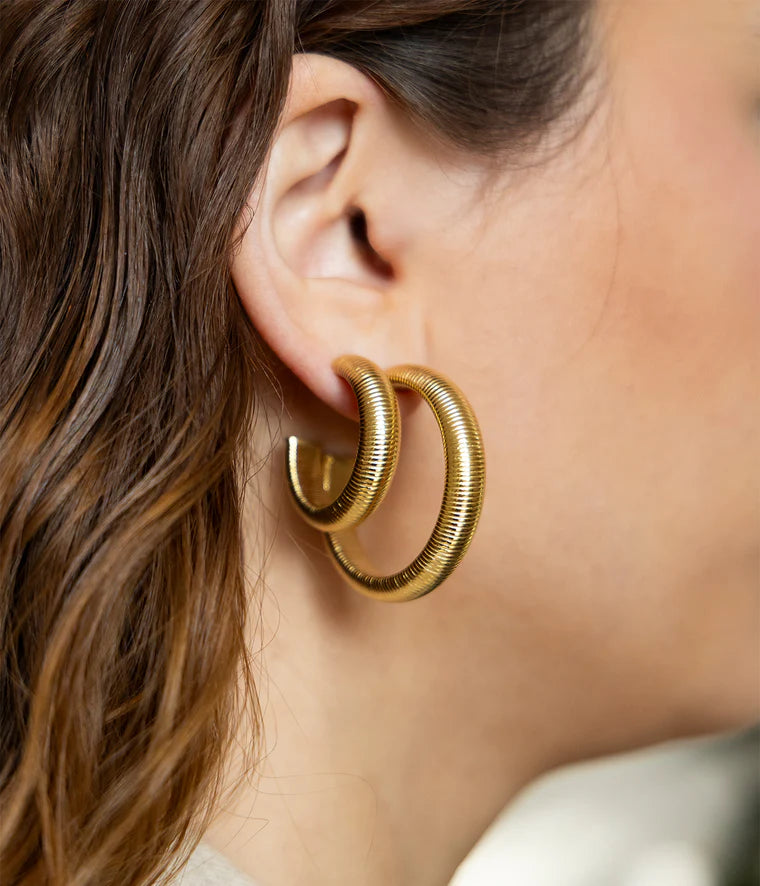 Zag Bijoux Earring Collection - Gold Plated Steel (4)
