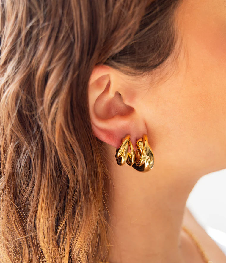 Zag Bijoux Earring Collection - Gold Plated Steel (15)