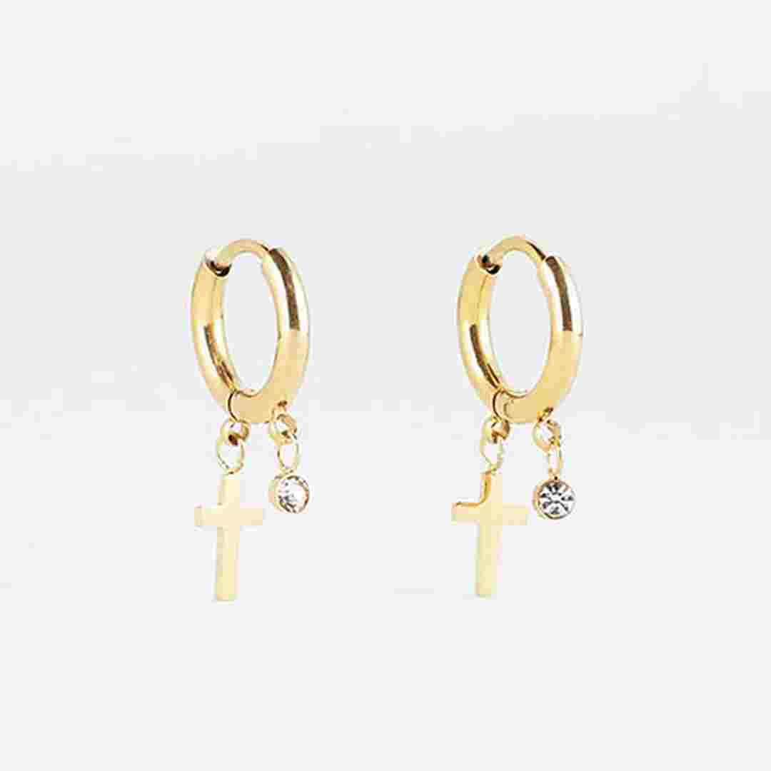 Zag Bijoux Earring Collection - Gold Plated Steel