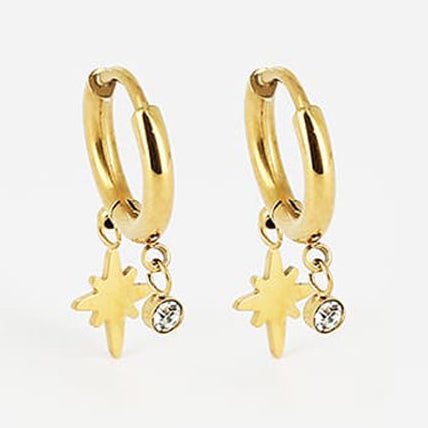 Zag Bijoux Earring Collection - Gold Plated Steel