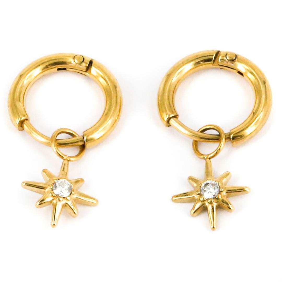 Zag Bijoux Earring Collection - Gold Plated Steel