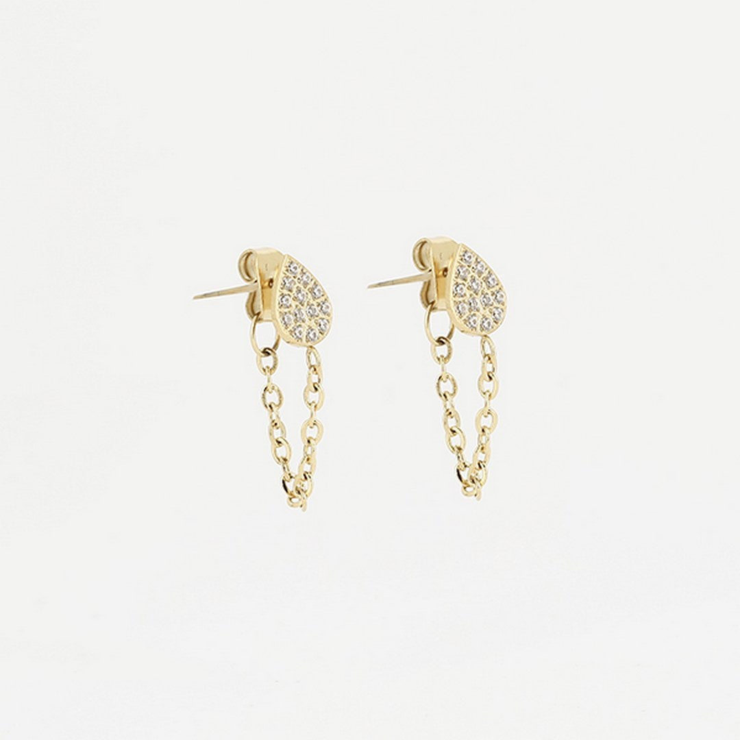 Zag Bijoux Earring Collection - Gold Plated Steel