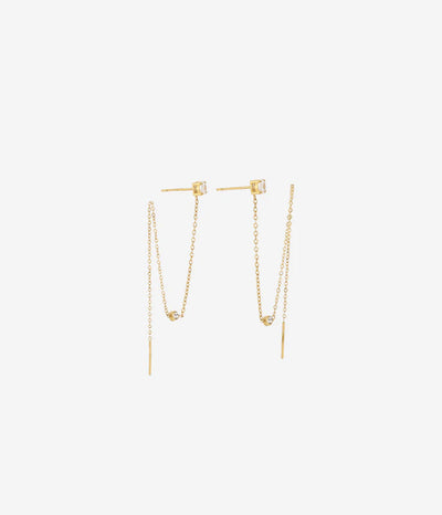 Zag Bijoux Earring Collection - Gold Plated Steel