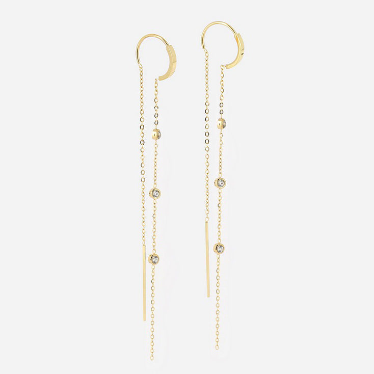 Zag Bijoux Earring Collection - Gold Plated Steel