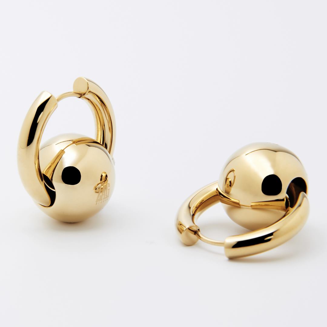 Zag Bijoux Earring Collection - Gold Plated Steel