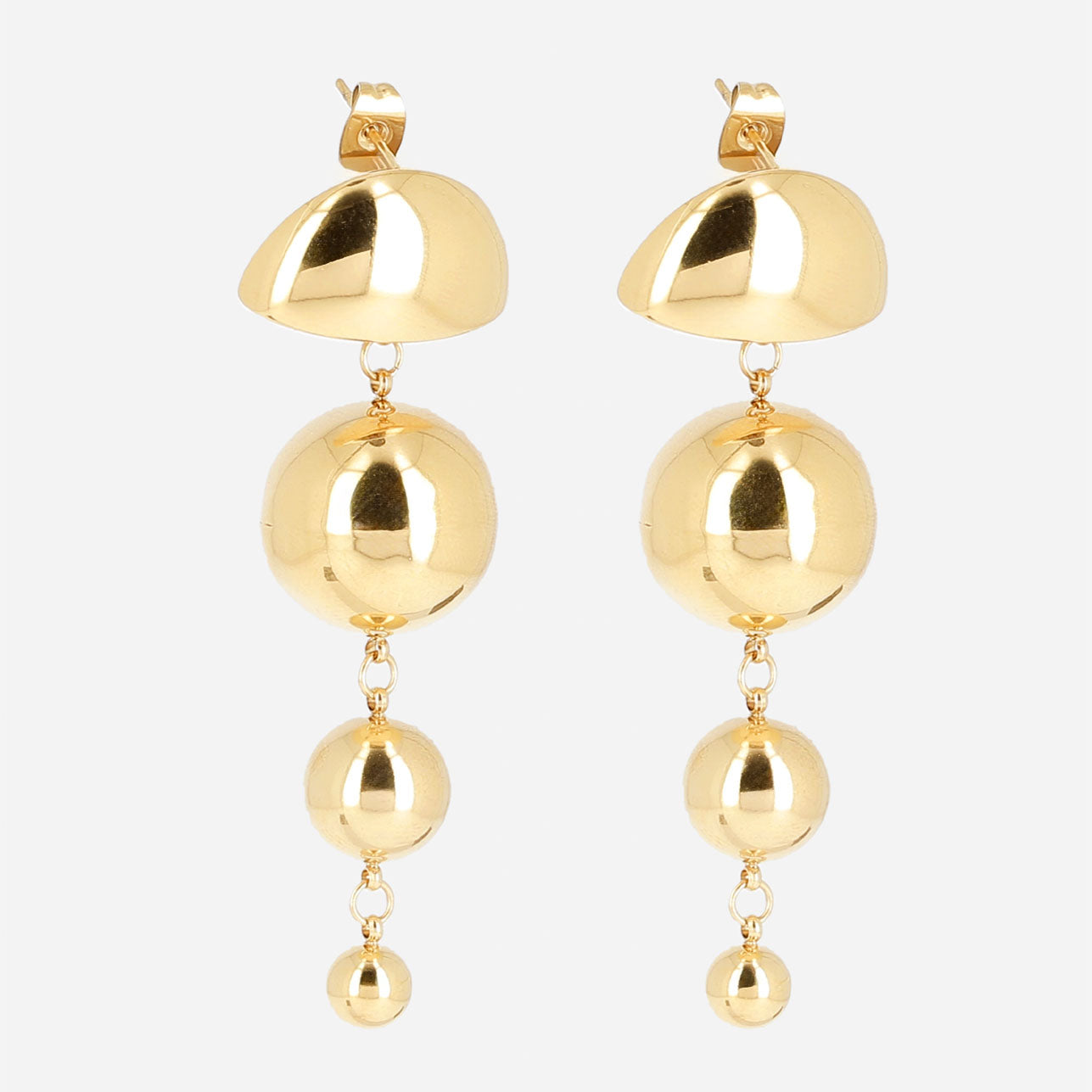 Zag Bijoux Earring Collection - Gold Plated Steel