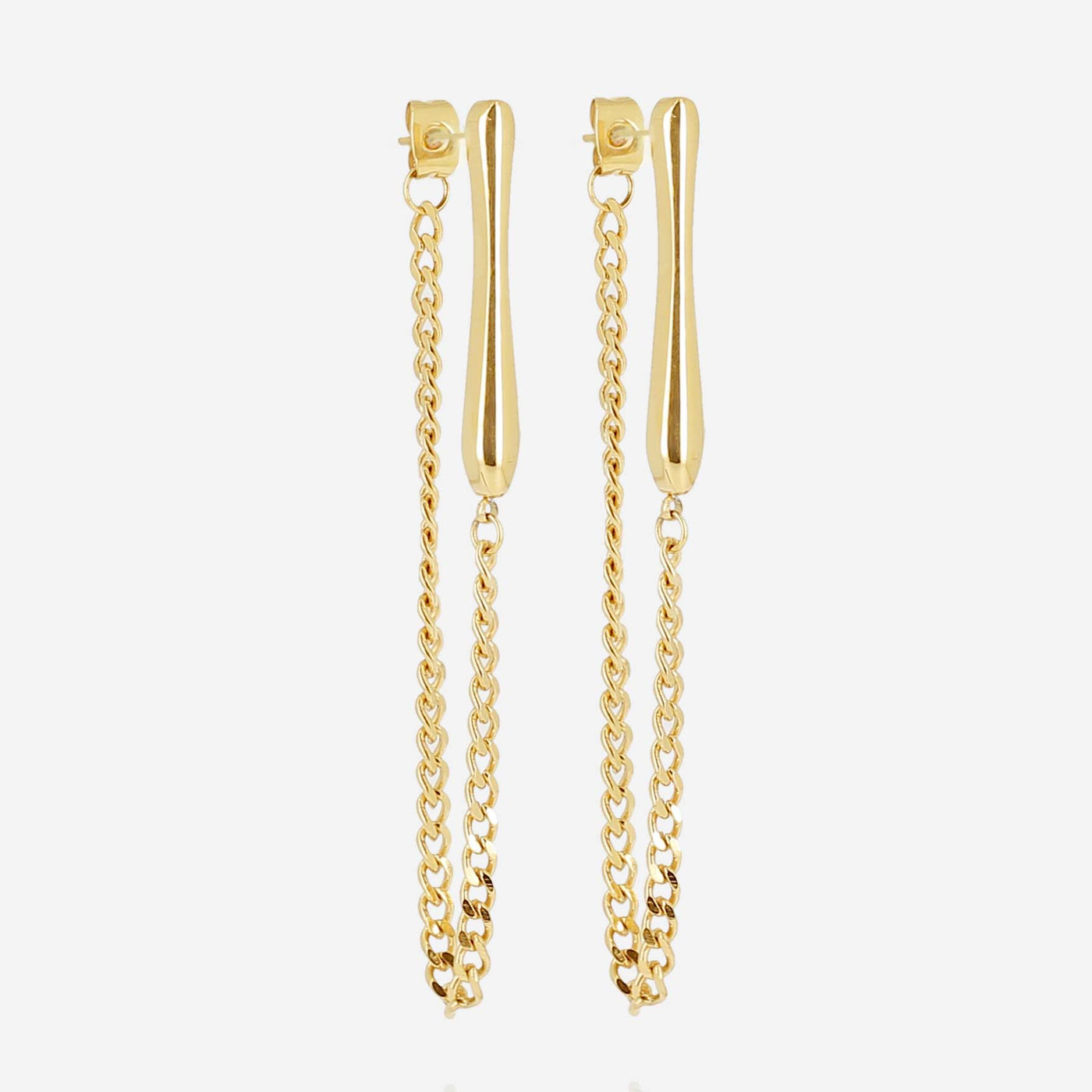 Zag Bijoux Earring Collection - Gold Plated Steel *