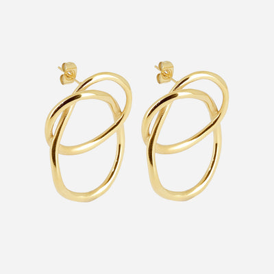 Zag Bijoux Earring Collection - Gold Plated Steel