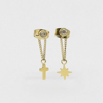 Zag Bijoux Earring Collection - Gold Plated Steel