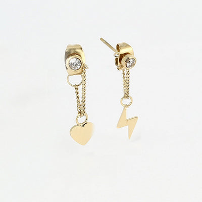 Zag Bijoux Earring Collection - Gold Plated Steel