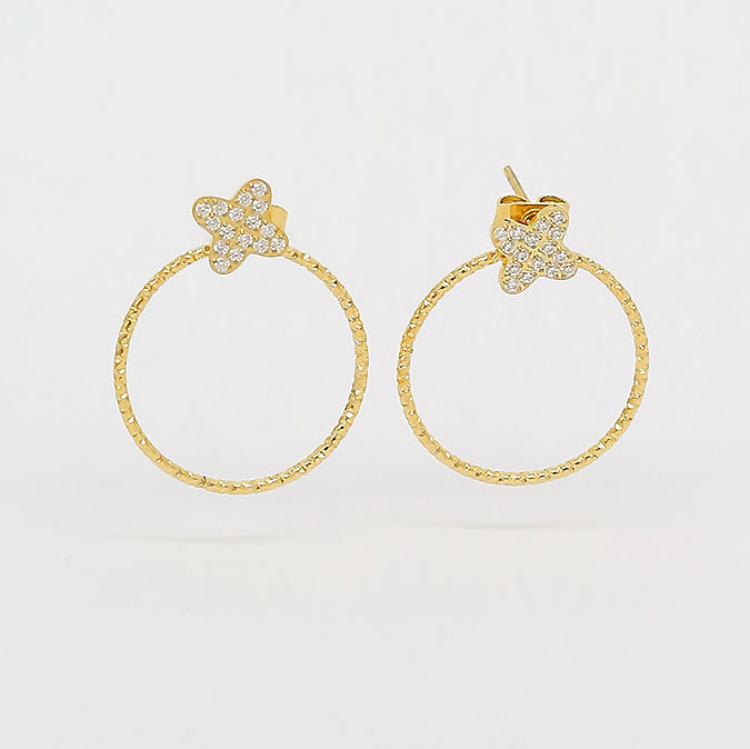 Zag Bijoux Earring Collection - Gold Plated Steel