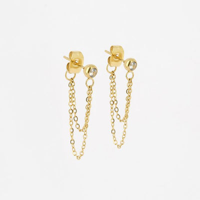 Zag Bijoux Earring Collection - Gold Plated Steel