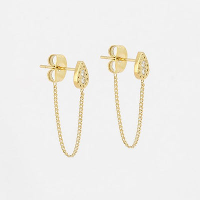 Zag Bijoux Earring Collection - Gold Plated Steel