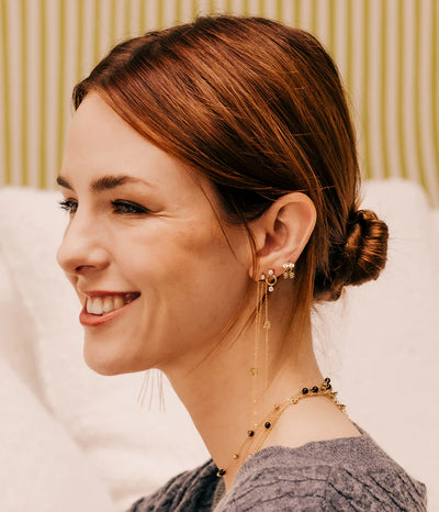Zag Bijoux Earring Collection - Gold Plated Steel
