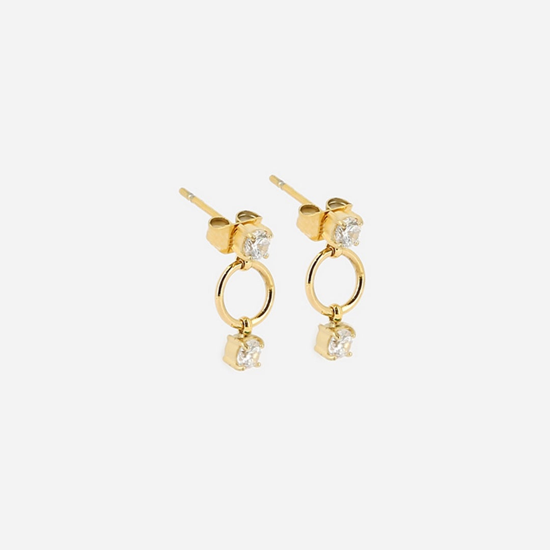 Zag Bijoux Earring Collection - Gold Plated Steel