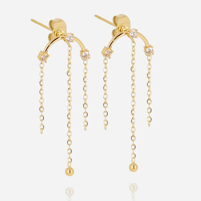 Zag Bijoux Earring Collection - Gold Plated Steel