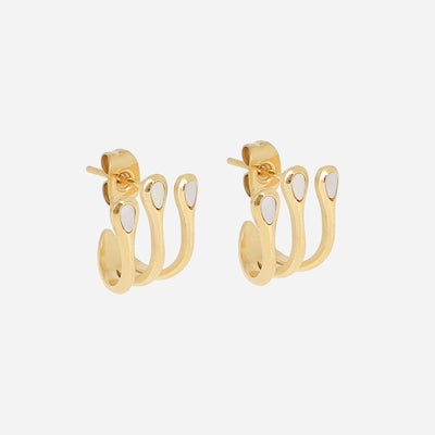 Zag Bijoux Earring Collection - Gold Plated Steel