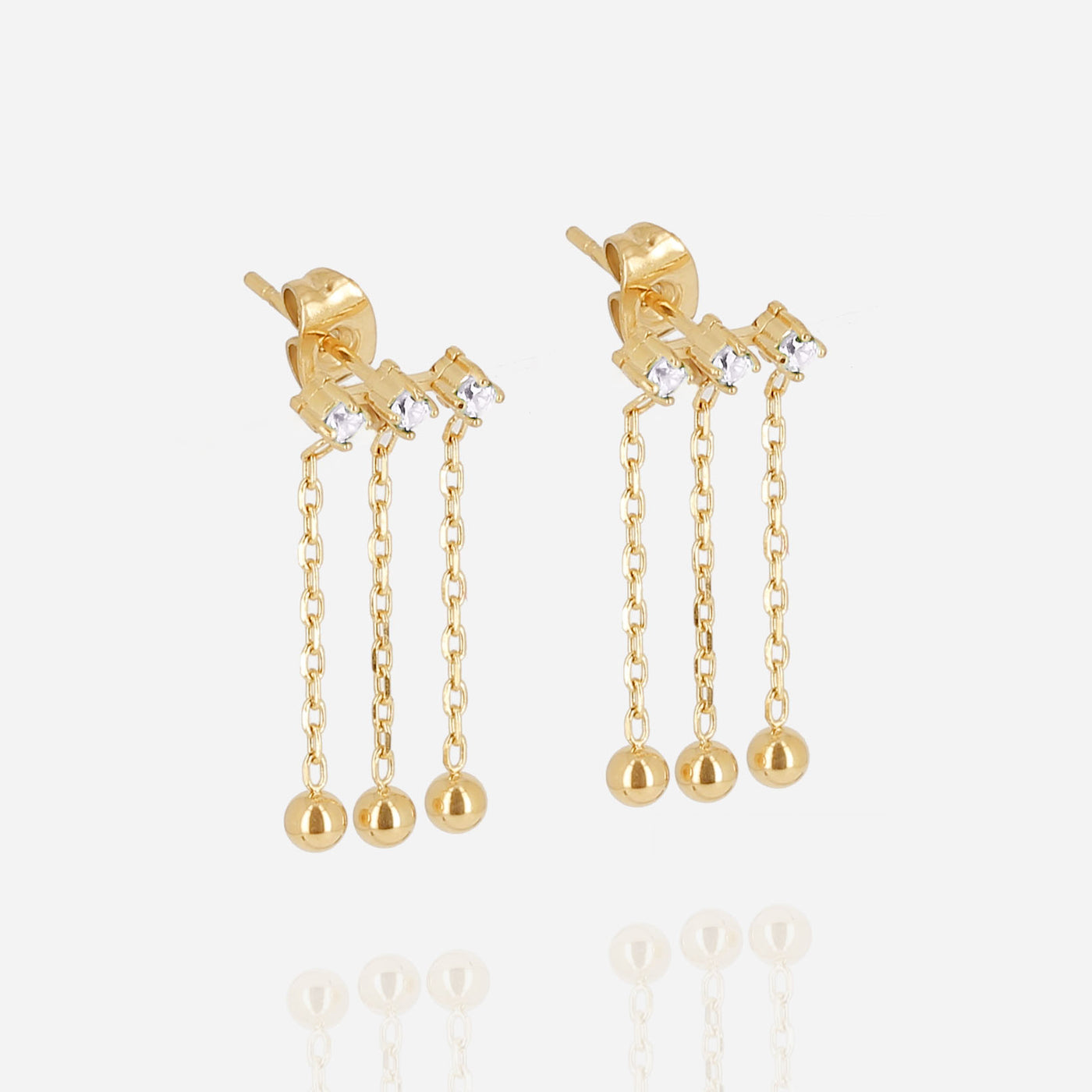 Zag Bijoux Earring Collection - Gold Plated Steel