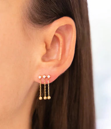 Zag Bijoux Earring Collection - Gold Plated Steel