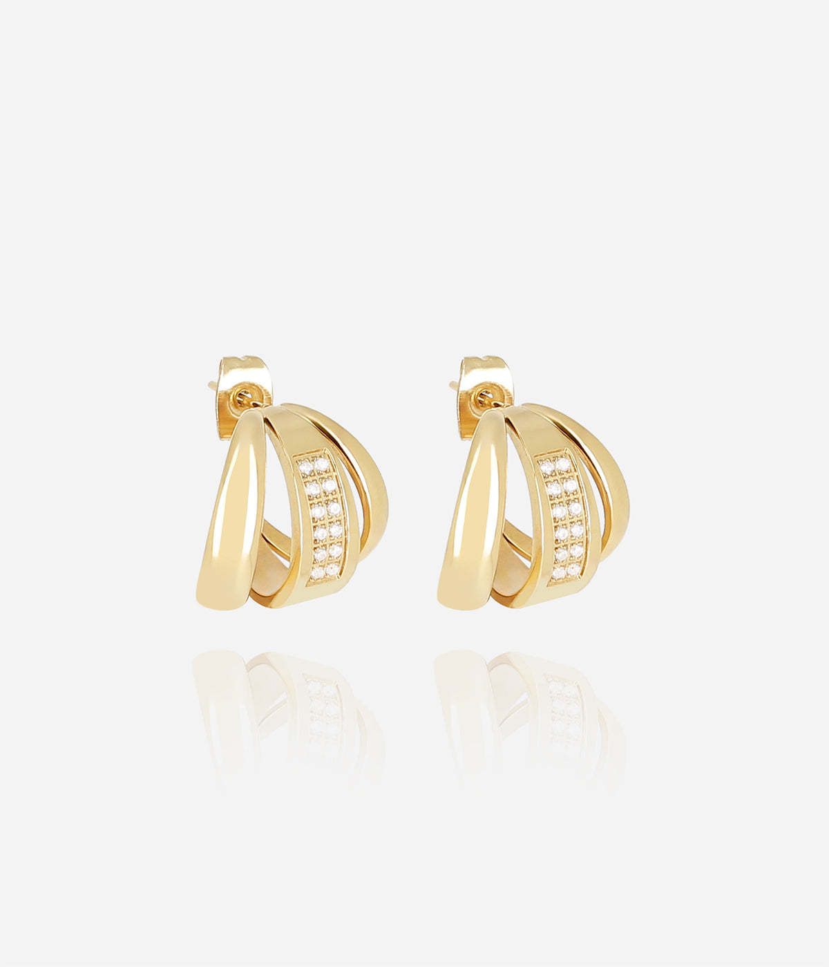 Zag Bijoux Earring Collection - Gold Plated Steel (36)