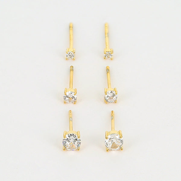 Zag Bijoux Earring Collection - Gold Plated Steel