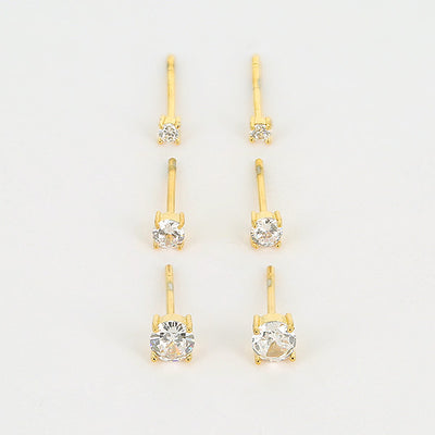 Zag Bijoux Earring Collection - Gold Plated Steel