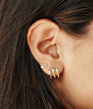 Zag Bijoux Earring Collection - Gold Plated Steel