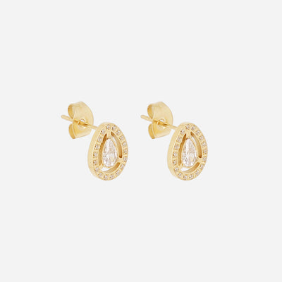 Zag Bijoux Earring Collection - Gold Plated Steel